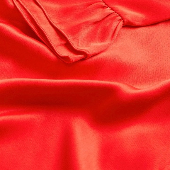ASPIGA Victoria Satin Dress
Color: Ruby Red - Picture 8 of 14